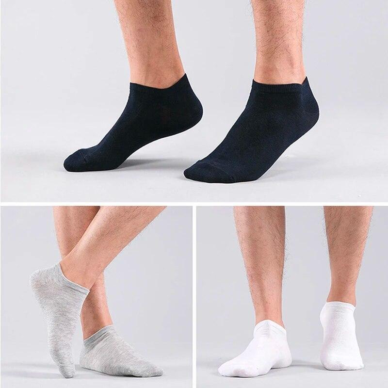 100% Thin Knit Breathable Cotton Boat Socks No Show Casual Fashion EU Size 39-44