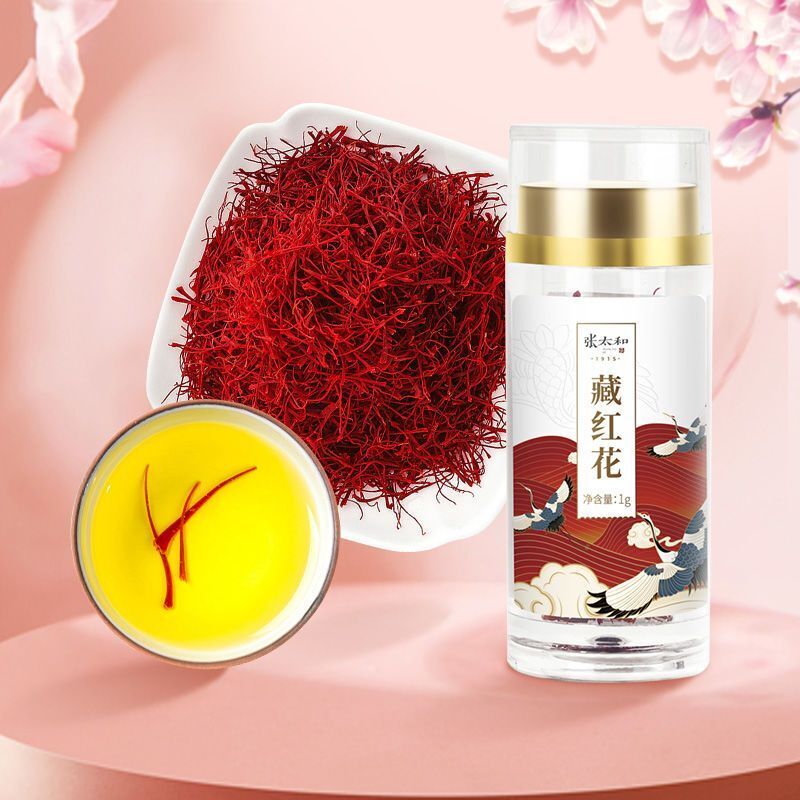 Premuim Red Saffron Organic Herbal Tea High Quality Saffron Crocus Zanghonghua