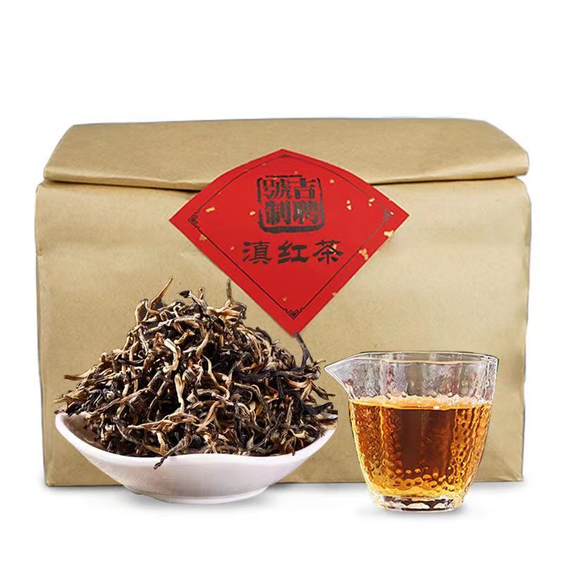 500g Dianhong Black Tea Fengqing Golden Buds Tea Dian Hong Black Tea Loose Leaf