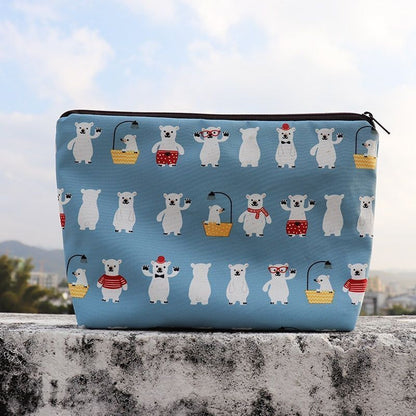 Bonded Fabric Storage Bag Travel Toiletries Organize Cosmetic Bag Makeup Purse