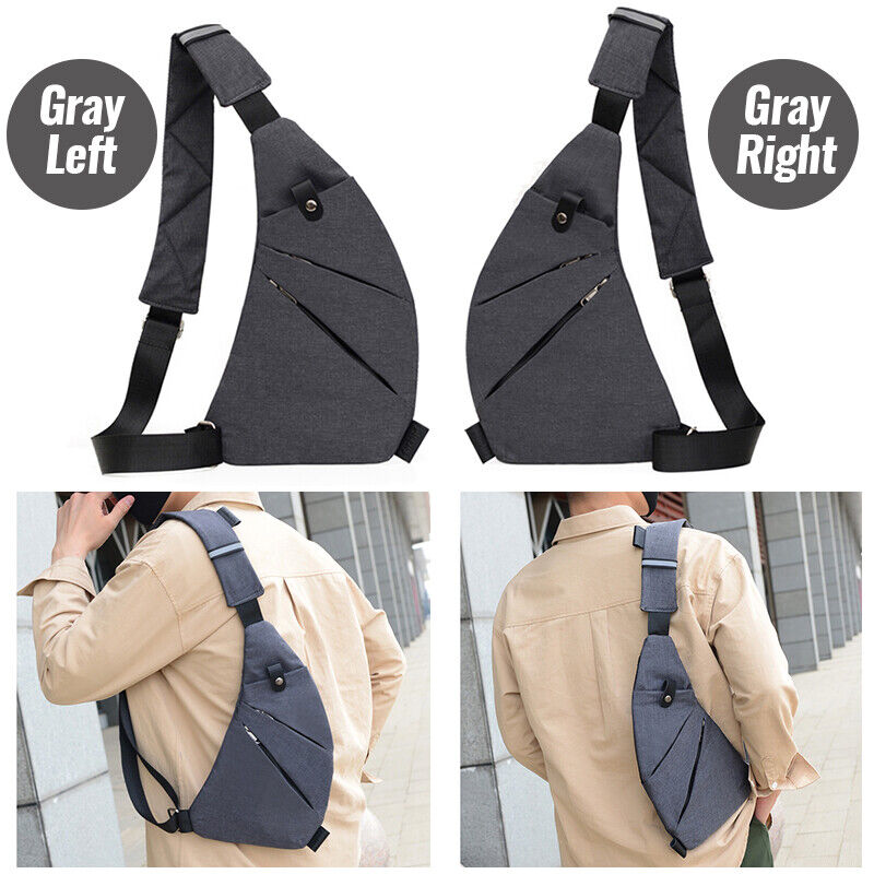 Thin Chest Bag Waterproof Phone Holster Small Crossbody Tactical Nylon Side Bag