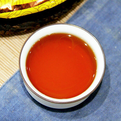 357g 2019 Zhong Cha Ripe Purerh Cake "Year of Rat" Shu Puer Tea