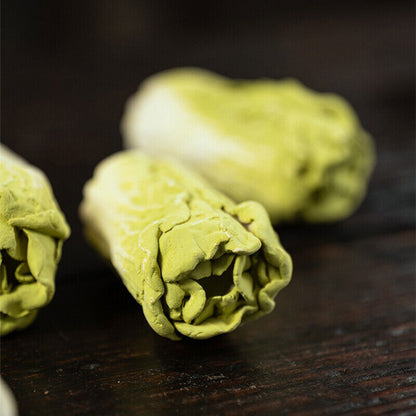 Chinese cabbage vivid handmade artware zisha purple clay tea pet wealth bring