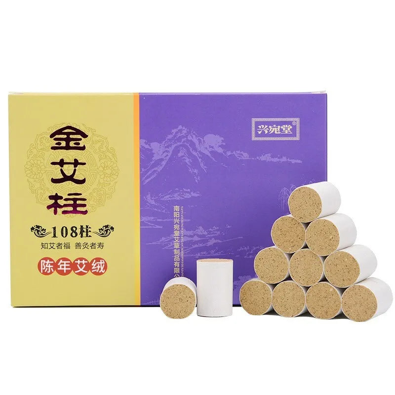 108pcs/bag 5 Years Moxa Cone Roll Stick for Moxibustion Dehumidification