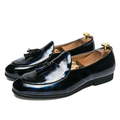 New Oxfords Mens patent leather Slip On Loafers pointy toe dress formal Shoes @