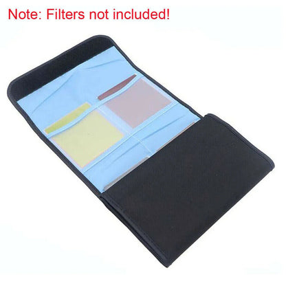 Lens Filter Bags 3~6 Slot Foldable Pouch Case For UV CPL ND Adapter Ring Storage