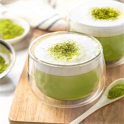 Organic Matcha Powder Culinary Ceremonial Grade Natural Milk Drink Green Tea