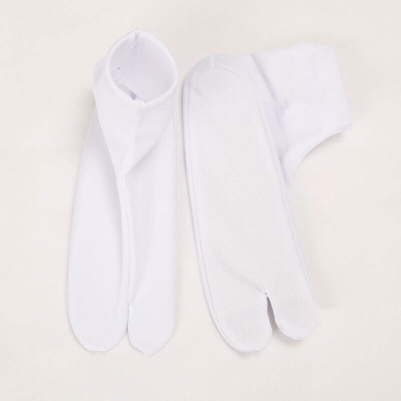 Kimono Japanese Cosplay Socks Simple White Foot Bag Non-slip Bottom Two-finger