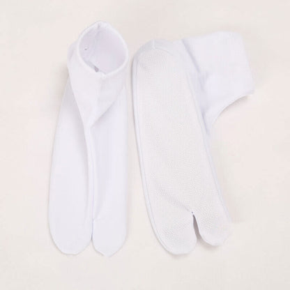 Kimono Japanese Cosplay Socks Simple White Foot Bag Non-slip Bottom Two-finger