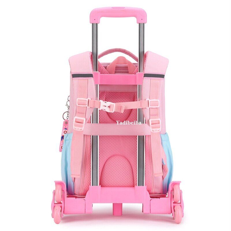 School Bag Wheels School Trolley Backpack Girls Wheeled Backpack School Bags