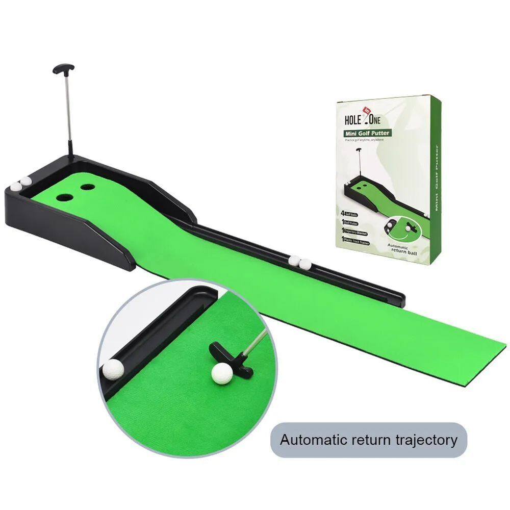 Putting Green Indoor Set Golf Putting Green Mat Improve Accuracy And Speed Mini
