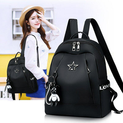 Oxford Cloth Schoolbag Solid Color Fashion Large Capacity Waterproof Bags Female