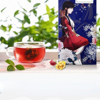 Xiaoyao Herbal Tea Camellias Tea Chixiaodou Barley Rose Tea 9g*10 Chrysanthemums-