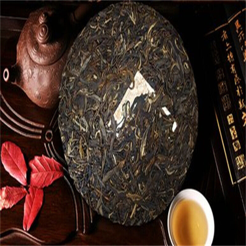 Mint Pond Puerh Tea Wild Ancient Tree Handcrafted Stone-Made Raw Tea 357g