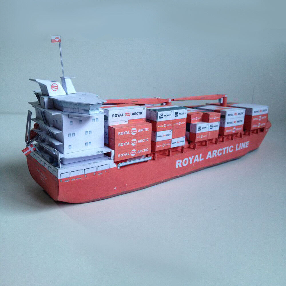 1:400 Danish Container Ship Mary Arctica Paper Ship Paper Model Unassembled Kit