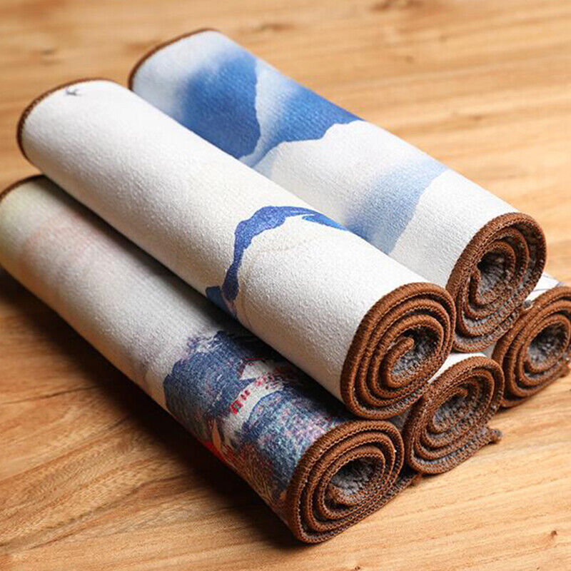 Chinese Painting Tea Table Absorbent Tea Cloth Kung Fu Rag Tea Towel Napkin