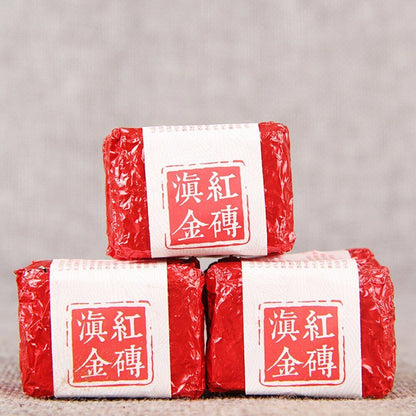 Yunnan Dianhong Gold Cube Small Compressed Tea Black Tea Mini Fengqing 100g