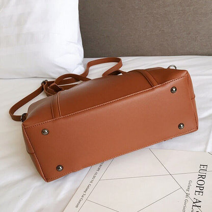 Single Shoulder Handbag Ladies Bucket PU Shoulder Bag
