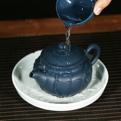 true yixing zisha green clay tea pot marked matching tea cup handmade pot 320ml
