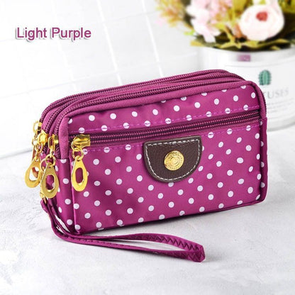 Fashion Women Wallets Small Handbags Canvas Zipper Clutch Coin Purse Pocket 1PC