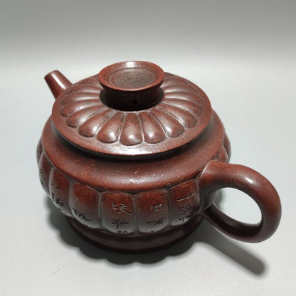 Vintage Chinese Yixing Purple Clay Teapot Zisha Ceremony Ceramic Teacups Teapots