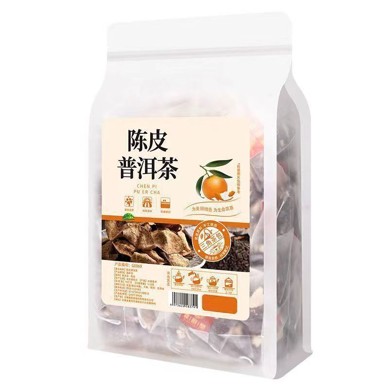 Ripe Pu-erh Black Tea Cooked Tea Dried Tangerine Or Orange Peel Yunnan Puerh Tea