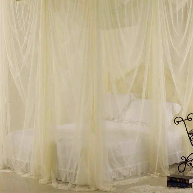 Elegant Princess Mosquito Net Palace 4 Corner Mesh Nets Bed Canopy Bedding Home