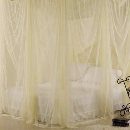 Elegant Princess Mosquito Net Palace 4 Corner Mesh Nets Bed Canopy Bedding Home