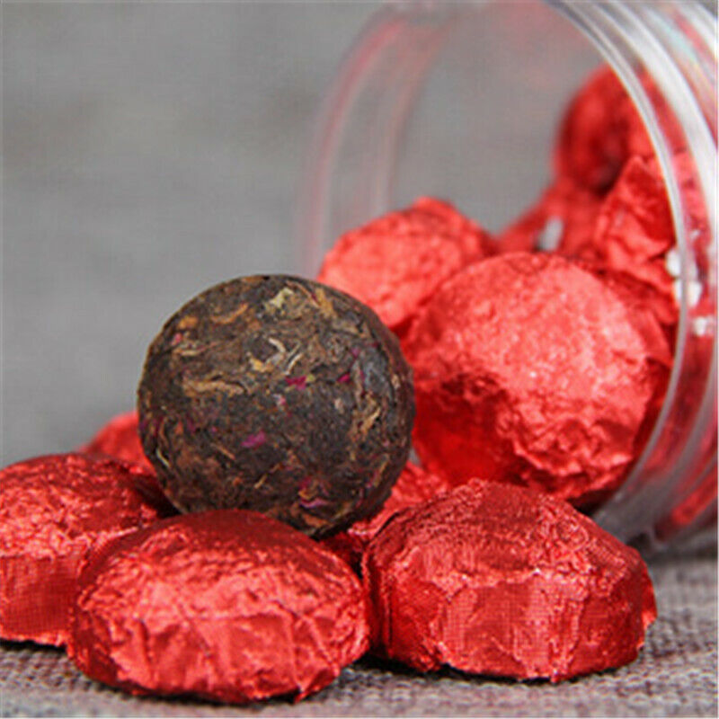 Puerh Tea Cans Rose Puer 100g Small Tuocha Ripe Tea Yunnan Natural Rose-