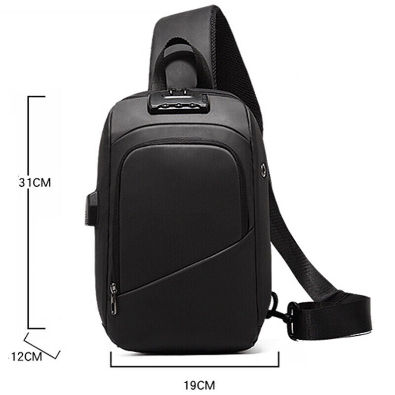Sling Backpack Oxford cloth Waterproof&Anti-theft Crossbody Bag Outdoor SportBag