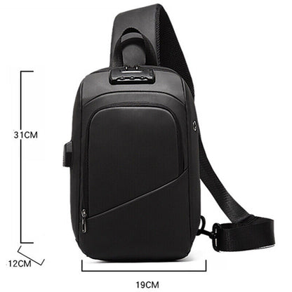 Sling Backpack Oxford cloth Waterproof&Anti-theft Crossbody Bag Outdoor SportBag