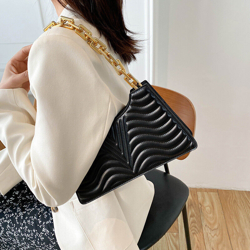 Rhombus Women's Bags PU Leather Shoulder Bag Zipper Handbags Women
