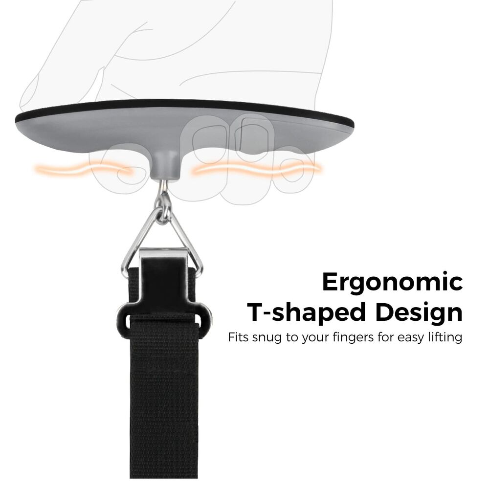 pack all 110 Lbs Luggage Scale, Digital Handheld Baggage Black
