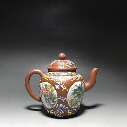 vintage chinese yixing purple clay teapot zisha ceremony teaware collection rare