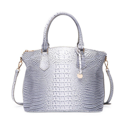 Women Patent Leather Crocodile Handbag Sling Satchel Tote Shoulder Bag Party Bag