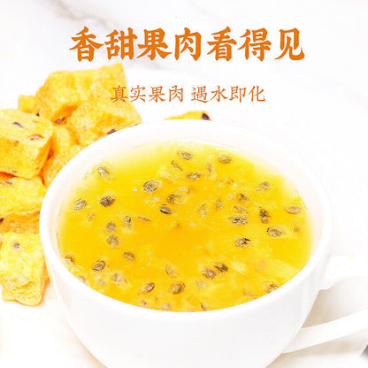 Freeze-Dried Passion Fruit Canned Fruit Tea Vitamin C Supplement 50g*2 冻干百香果块