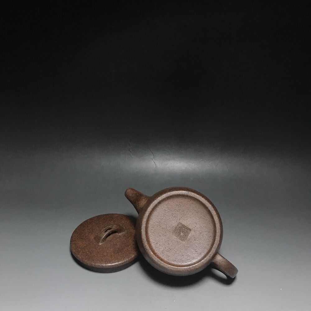 vintage chinese yixing purple clay teapot zisha ceremony carving Collectible art