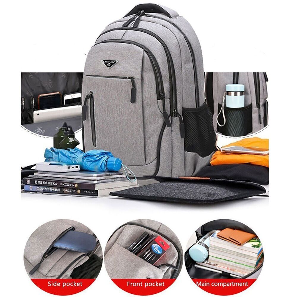 Backpack Men Laptop Backpacks 15.6 Oxford High School Bags Teen Student Backpack