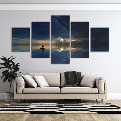 Milky way Abstract art 5 Pcs Canvas Wall Art Painting Poster Home Decor Cuadros