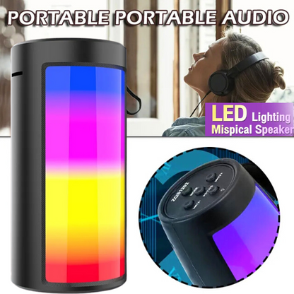 Bocina bluetooth con luces LED de colores Portable con bocina Parlante Altavoz