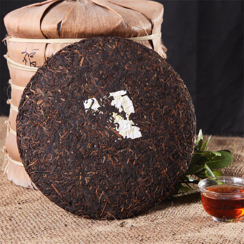 357g Yunnan Pu'er Tea Cake Early Spring Old Banzhang Seven Sons Cake Ripe Pu'er