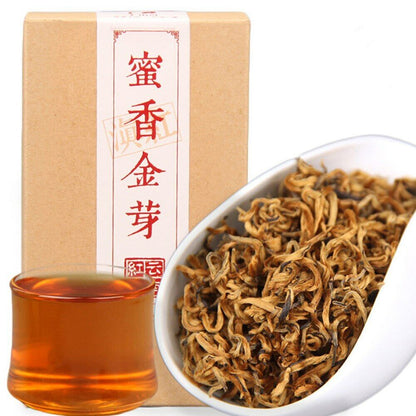 Dian Hong Black Chinese Tea Red Tea Honey Fragrant Golden Bud Black Tea 100g/box