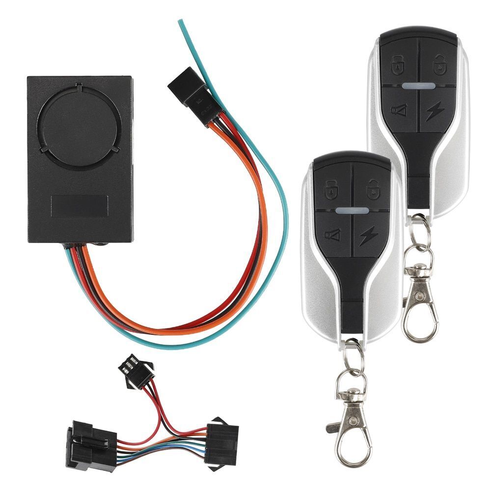 Electric Scooter Device Alarm One-Button Starter Vehicle Remote Controller Black