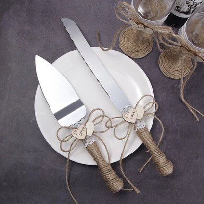 Cake Knives 2-4Pcs Champagne Glass Wedding Ceremony Supplies Shovels Flutes Cups