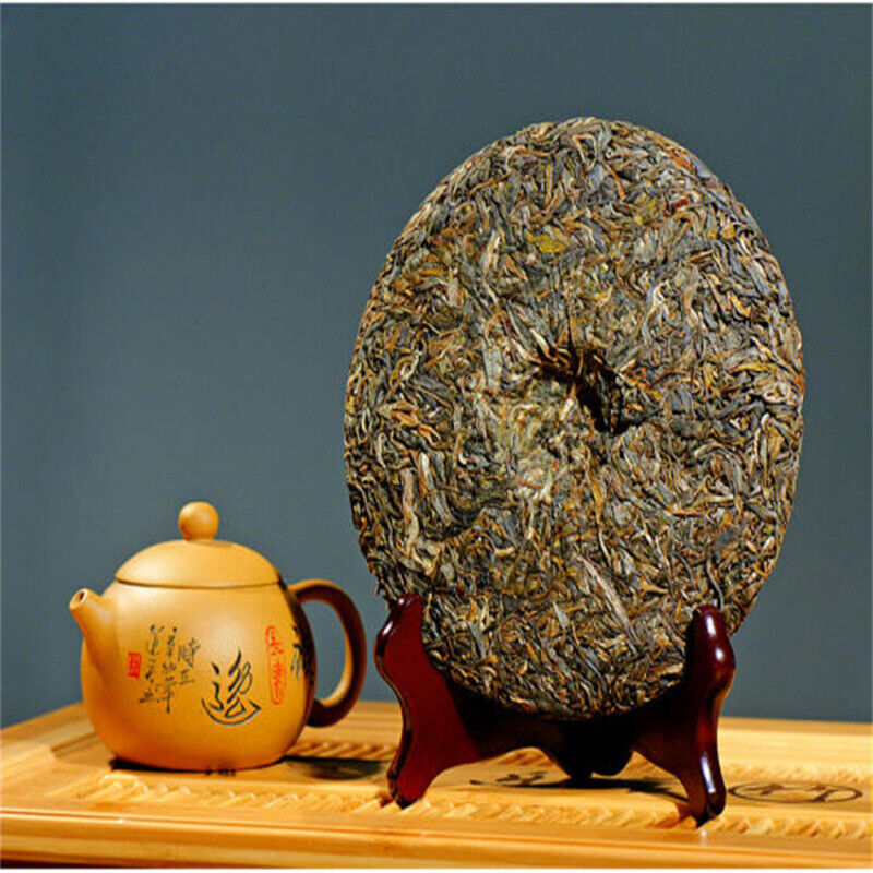 Yunnan Organic Old Tree Puerh Aged Pu'er Cha Tea Pressed Tea Cake Green Tea 357g