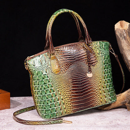Womens Patent Leather Crocodile Handbag Sling Satchel Tote Shoulder Bag Colorful