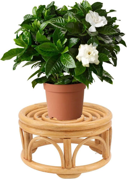 Woven Rattan Wicker Plant Stand Indoor Outdoor Home Office Decoration Gift