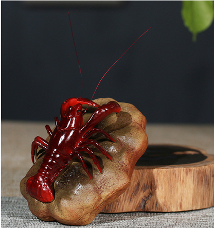 Purple sand color changing tea pet lobster stone toad Golden Toad Play Pet