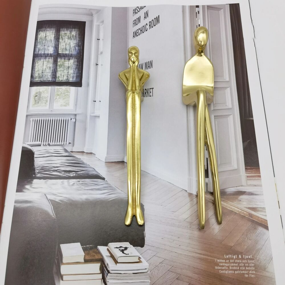 Drawer Handles Creative Ballet Dancer Brass Thinker Shape Wardrobe Cabinet Pulls