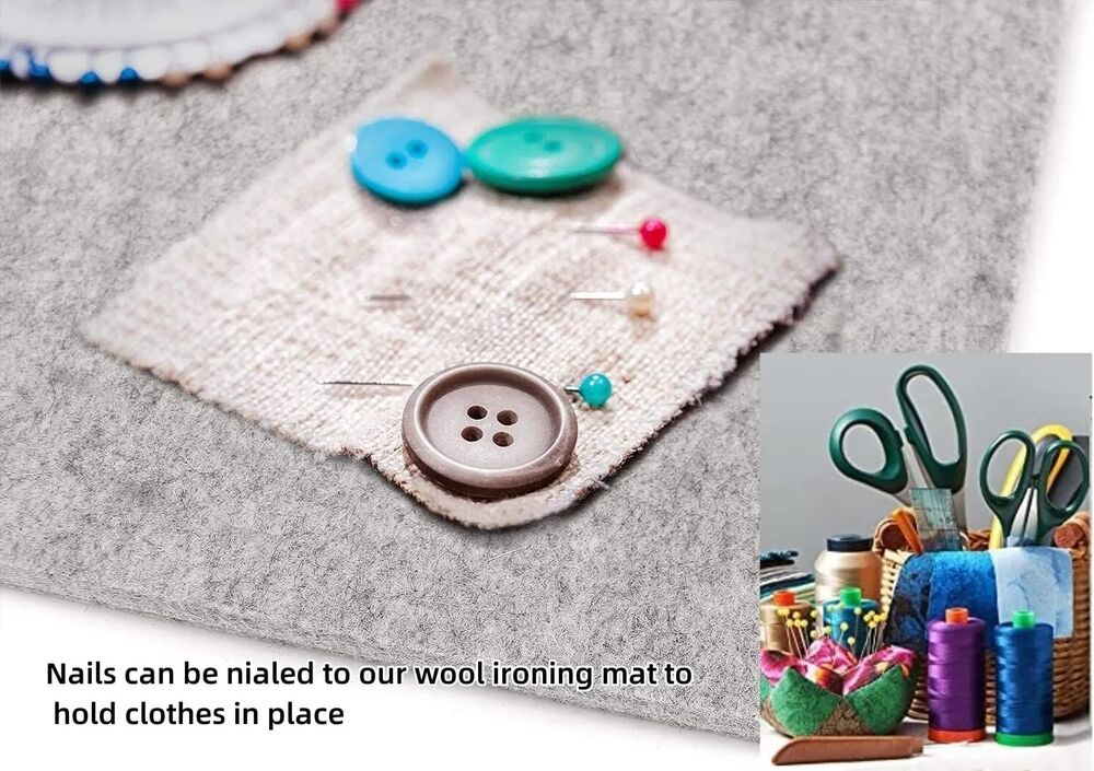 Quilting Pressing Mats Wool Heat Resistant Felted Ironing Pads Table Top 10x10cm